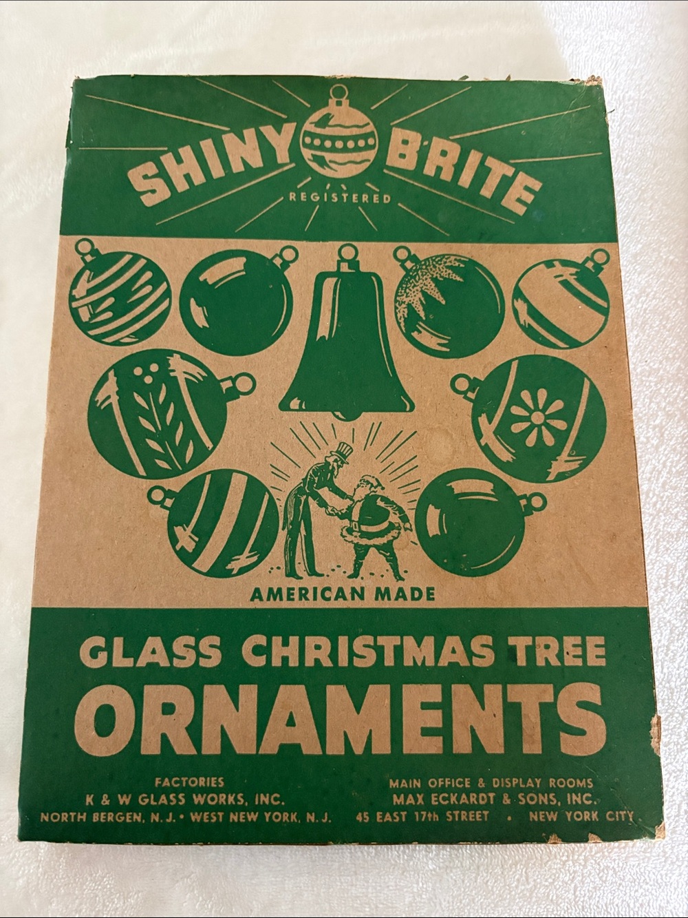 12 Vintage Shiny Brite 2” Christmas Glass Ornaments Red Pink Silver - Picture 2 of 12